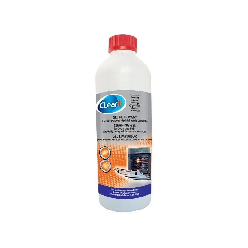 Gel Nettoyant Expert Fours & Plaques Flacon 500 ml Brandt 75S1452 recommandé constructeur 