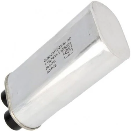 CONDENSATEUR MICRO-ONDE 1.15µF - 2300VAC - Whirlpool 481212158161 (pièce d'origine constructeur)