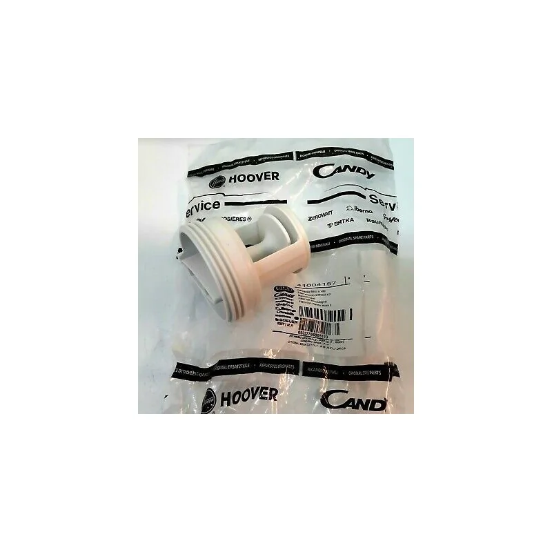 Filtre bouchon pour pompe de vidange de lave-linge Candy - Hoover 41004157 (pièce d'origine) Filtre bouchon pour pompe de vidange de lave-linge Candy - Hoover 41004157 (pièce d'origine)