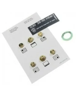 Kit 6 iniettori gas città per piano cottura BEKO 4490910034 (parte originale) Costi di spedizione da € 5,90