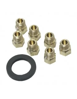 Jeu gicleur kit + joint gaz butane pour cuisinière Whirlpool 481931039347 (pièce d'origine) 