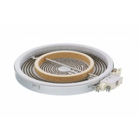 Foyer radian double highlight 750/2200 W pour table de cuisson Bosch - Siemens 00356260 (pièce compatible)