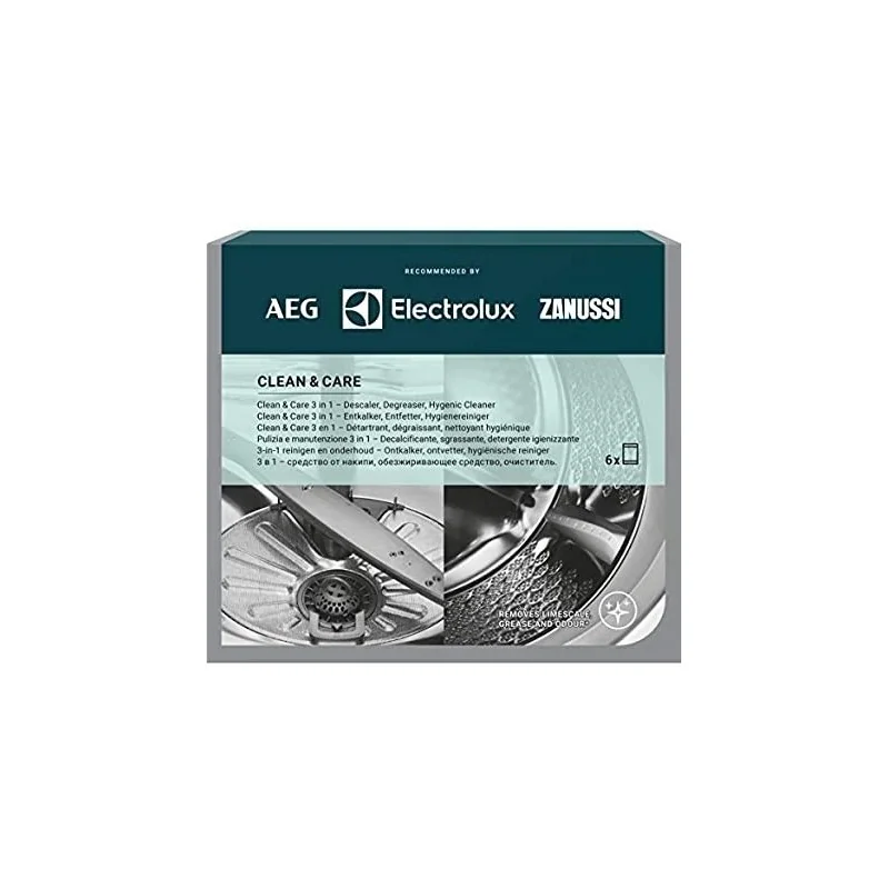 Détartrant 3 en 1 lave-linge, lave-vaisselle AEG - ELECTROLUX 9029799187 (Pièce d'origine) Détartrant 3 en 1 lave-linge, lave-vaisselle AEG - ELECTROLUX 9029799187 (Pièce d'origine)