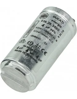 Condensateur 4 MF 450V pour Sèche-linge Electrolux 1256418011 (Pièce d'origine) 