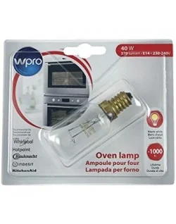 Lampe de four - 40W-230V-E14 / 300°C Whirlpool 481213488001 - C00863214 (Pièce d'origine)