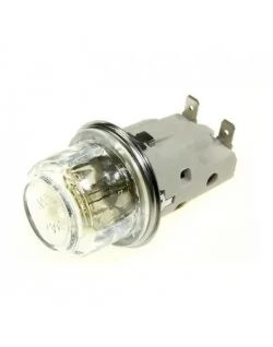 Bloc lampe de four / cuisiniere complet - 25W-230V-E14 / 300°C SMEG (Pièce d'origine) Frais de port à partir de 5,90€
