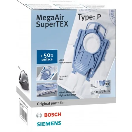 Sacchetto per aspirapolvere tipo P per Bosch - originale Siemens