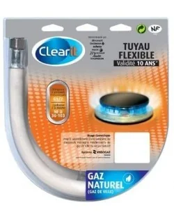 Tuyau gaz naturel garantie 10ans pour Table et cuisiniere gaz Brandt 75S2698 (pièce d'origine)