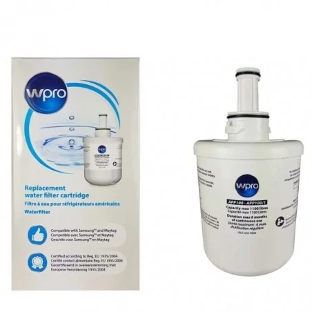 Cartouche Filtre à eau pour réfrigérateur WPRO SAMSUNG (pièce adaptable)