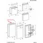 Joint de porte partie réfrigérateur pour Indesit - Ariston (Pièce d'origine) Joint de porte partie réfrigérateur pour Indesit - Ariston (Pièce d'origine)