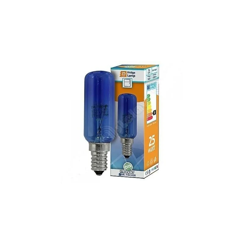 Lampe bleu de 25W-230V-E14 pour réfrigérateur Bosch - Siemens (Pièce adaptable)