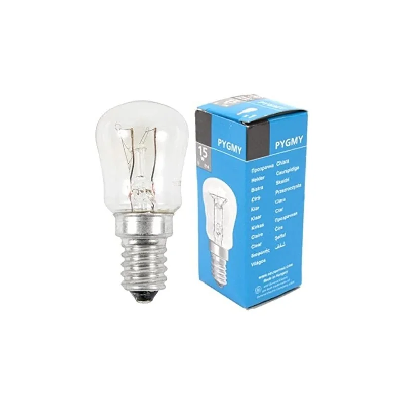 Lampe 15W-230V-E14 pour réfrigérateur Electrolux (Pièce compatible) Lampe 15W-230V-E14 pour réfrigérateur Electrolux (Pièce compatible)