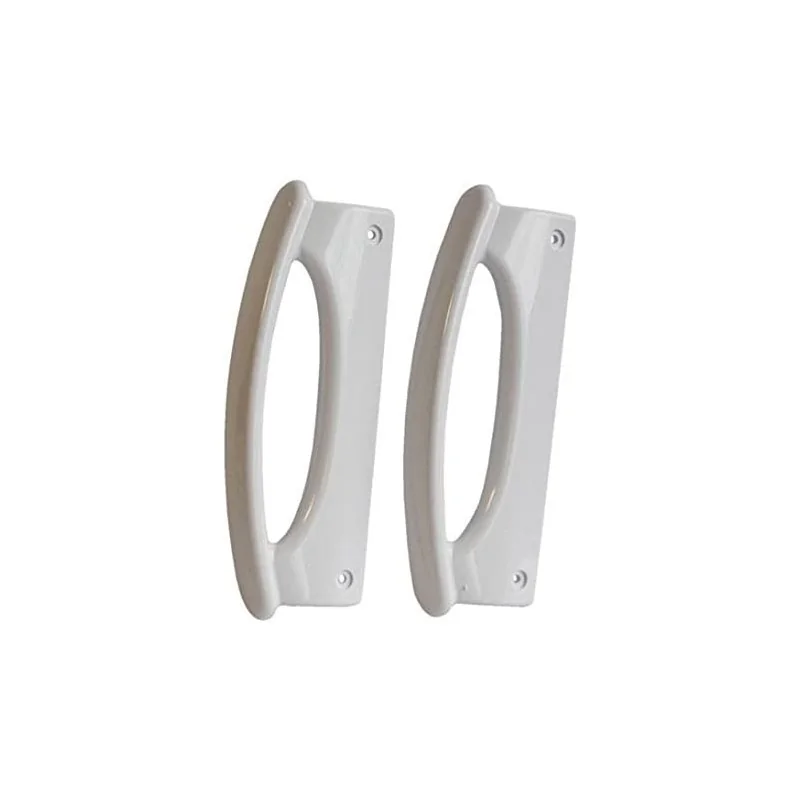 Set di 2 maniglie bianche per porta frigorifero/congelatore
