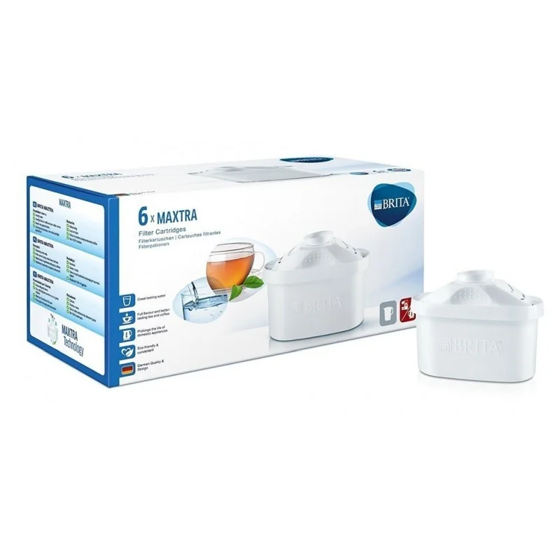 Cartouches filtrantes pour carafe Brita Maxtra (lot de 6) - 1023128 (pièce d'origine) Cartouches filtrantes pour carafe Brita Maxtra (lot de 6) - 1023128 (pièce d'origine)