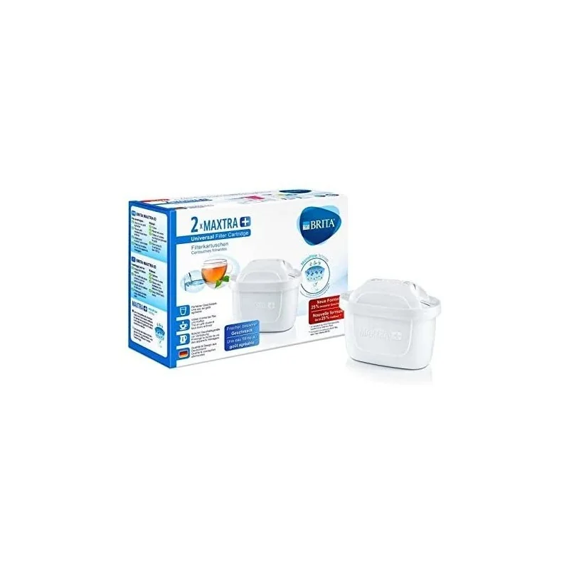 Lot de 2 cartouches filtrantes pour carafe Brita Maxtra 1023118 (pièce d'origine) Lot de 2 cartouches filtrantes pour carafe Brita Maxtra 1023118 (pièce d'origine)