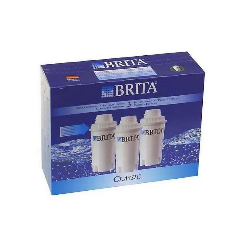 Lot de 3 cartouches filtrantes pour carafe Brita Classic 205386 (pièce d'origine) Lot de 3 cartouches filtrantes pour carafe Brita Classic 205386 (pièce d'origine)
