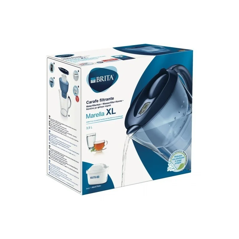 Brita Marella Fill & Enjoy XL capacité 3,5L + 1 cartouche filtrante 1039257 (pièce d'origine) Brita Marella Fill & Enjoy XL capacité 3,5L + 1 cartouche filtrante 1039257 (pièce d'origine)
