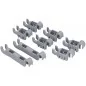 Clips de fixation panier inferieur pour lave-vaisselle Bosch 00611472 (pièce adaptable) 