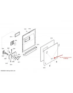 Pièce de montage lave-vaisselle Bosch - Siemens 00422858