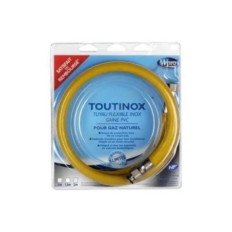 Vos tuyaux gaz naturel sans date limite pour Table et cuisiniere gaz Wpro
