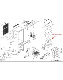 Buy cheap Vegetable drawer for LIEBHERR refrigerator (original part)
