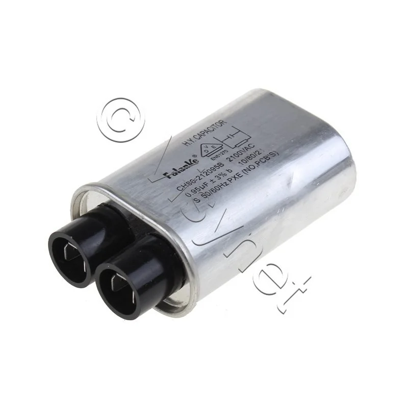 Condensateur 0.95µF 2100 VAC pour Four micro-ondes SMEG (pièce adaptable) Frais de port à partir de 5,90€ Condensateur 0.95µF 2100 VAC pour Four micro-ondes SMEG (pièce adaptable) Frais de port à partir de 5,90€