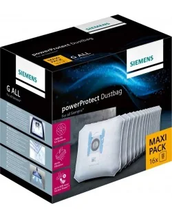 Maxi pack X 16 sacs aspirateur type G ALL Siemens 17002855 (pièce d'origine constructeur) Livraison gratuite