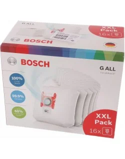 Pack XXL 16 sacchetti per aspirapolvere tipo G ALL Bosch 17002095 - BBZ16GALL (parte originale del produttore) Consegna gratuita