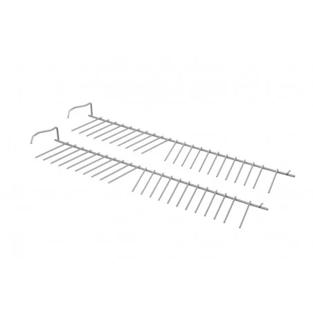 Jeu d'insertion tiges rabattables panier inférieur lave-vaisselle Bosch - Siemens 00357872 (pièce d'origine)