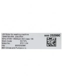 Motore per lavatrice Bosch - Siemens 00144797 (parte originale)