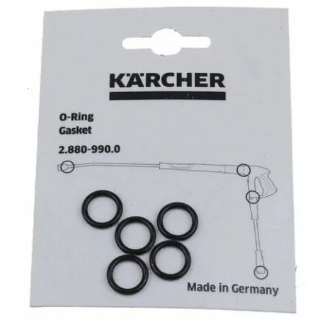 Kit de 5 joints toriques pour nettoyeur vapeur KÄRCHER 28809900 d'origine