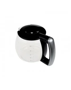Verseuse en verre avec couvercle pour machine à café Delonghi 7313281249 (pièce d'origine)