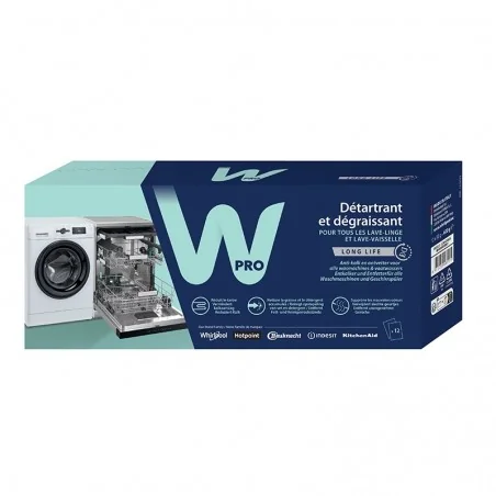 Disincrostante e sgrassatore in polvere ultrapotente da 250 g per lavatrici, lavastoviglie Whirlpool, Wpro....