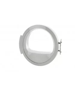 Porte hublot complète avec charnière et joint pour sèche-linge Bosch - Siemens 11012068 (pièce d'origine) 