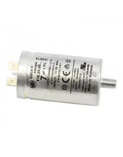 Condensatore 7 MF per asciugatrice CANDY 41039164 (Parte originale) Costi di spedizione da € 5,90