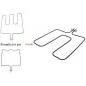 Floor heating element for oven / cooker BEKO 262100047 - 262900061 (original part) Shipping costs from 5.90€
