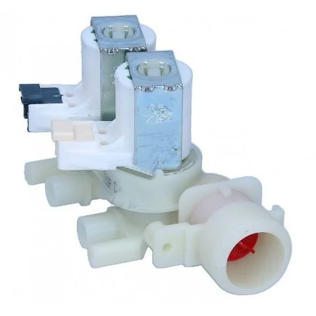 Double solenoid valve for washing machines
