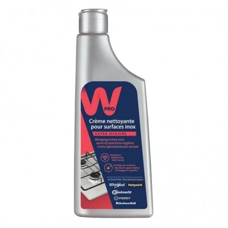 Toutes vos crèmes nettoyante inox Whirlpool (recommandé constructeur)