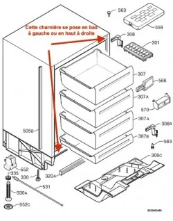 AEG Electrolux Refrigerator Door Hinges - Multi-Position