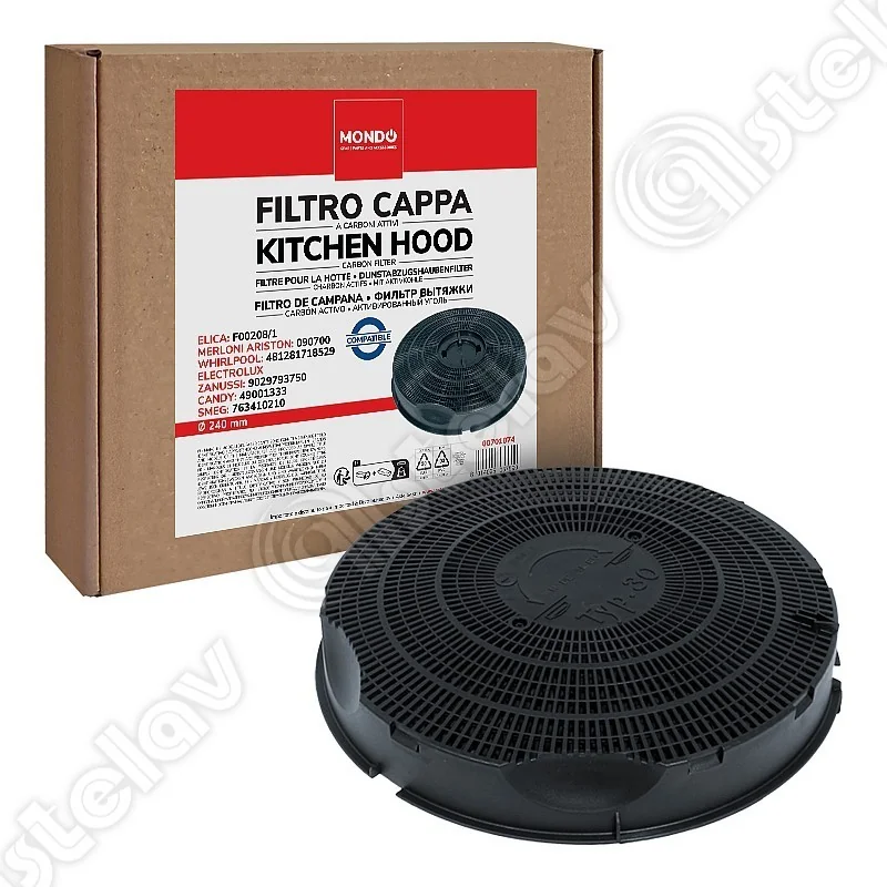 Filtre à charbon actif rond (x1) pour hotte Type : 30 Filtre à charbon actif rond (x1) pour hotte Type : 30